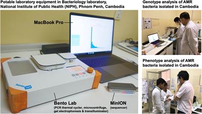 On-Site Genomic Epidemiological Analysis of Antimicrobial-Resistant Bacteria in Cambodia With Portable Laboratory Equipment